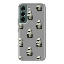Бампер с принтом Мемы для Samsung Galaxy S22 Plus – Каменное лицо