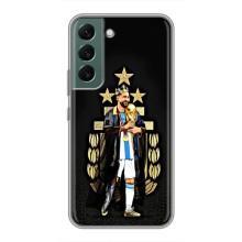 Чехлы для Samsung Galaxy S22 Plus (Leo чемпион) (AlphaPrint) (Месси Король)