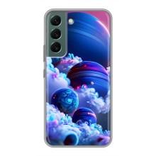 Чохли КОСМОС  на Samsung Galaxy S22 Plus – Сині планети