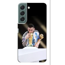 Чехлы Лео Месси Аргентина для Samsung Galaxy S22 Plus (Кубок Мира)