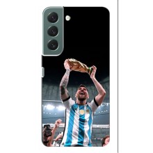 Чехлы Лео Месси Аргентина для Samsung Galaxy S22 Plus (Счастливый Месси)