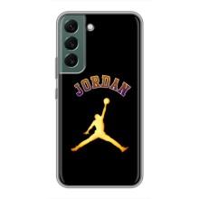 Чехлы для Samsung Galaxy S22 Plus - с картинкой JORDAN (AlphaPrint) (Jordan Gold)