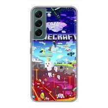 Чехол майнкрафт для Samsung Galaxy S22 Plus – MINECRAFT