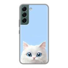 Чехол на тематику: Коты для Samsung Galaxy S22 Plus – Белый кот