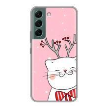 Чехол на тематику: Коты для Samsung Galaxy S22 Plus – Зимний кот