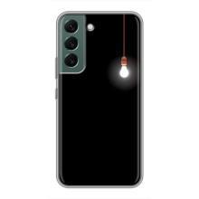 Чехол с картинками на черном фоне для Samsung Galaxy S22 Plus – Лампочка