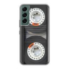 Чехол с Прикольным принтом на Samsung Galaxy S22 Plus (Кассета магнитофона)