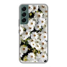 Чохол з ромашками на Samsung Galaxy S22 Plus – Рамка в ромашках