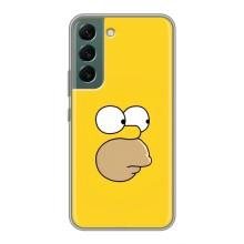 Чехол с Симпсонами для Samsung Galaxy S22 Plus (VPrint) (Гомер)