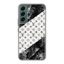 Чохол Стиль Louis Vuitton на Samsung Galaxy S22 Plus (LV на білому)