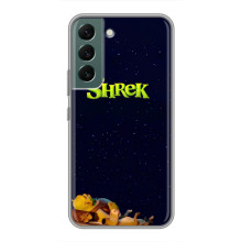 Чехол с мультфильмом Шрек на Samsung Galaxy S22 Plus – Шрек лого