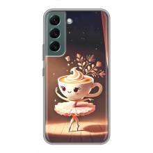 Чехол с мемом Тралалело тралала на Samsung Galaxy S22 Plus (Балерина капучина)