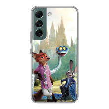 Чехол Зоотрополіс на Samsung Galaxy S22 Plus – Ник Джуди и змея