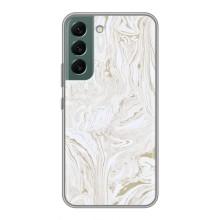Мраморный чехол на Samsung Galaxy S22 Plus (VPrint) (Белый мрамор)