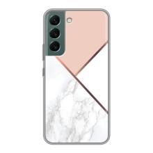 Мраморный чехол на Samsung Galaxy S22 Plus (VPrint) (Тройной мрамор)