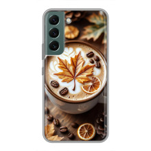 Чехол с уникальным дизайном «Осень с кофе» для Samsung Galaxy S22 Plus – Пряный кофе