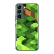 Чехлы для Samsung Galaxy S22 Plus (Персонажи Майн Крафт) (Текстура)