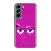 Силиконовые Чехлы (смешные стикеры) для Samsung Galaxy S22 Plus – Хитрая мордочка