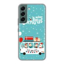 Силиконовый бампер на рождество для Samsung Galaxy S22 Plus (Рождественское настроение)