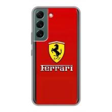 Силіконовий бампер з картинкою машини на Samsung Galaxy S22 Plus (Ferrari Logo)