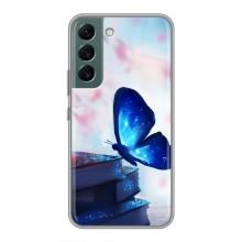 Силіконовий бампер з картинкою звірів для Samsung Galaxy S22 Plus (Метелик синій)