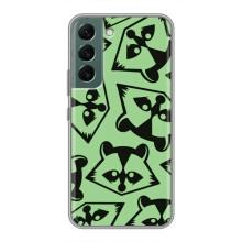 Силиконовый Чехол с Енотами на Samsung Galaxy S22 Plus – Мордочки Енота
