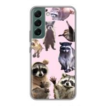Силиконовый Чехол с Енотами на Samsung Galaxy S22 Plus – Смешные Еноты