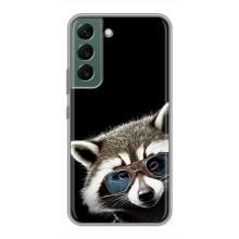 Силиконовый Чехол с Енотами на Samsung Galaxy S22 Plus – Стильный Енот