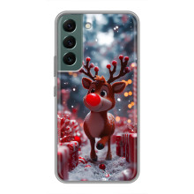 Яркий чехол для Samsung Galaxy S22 Plus с Зимними Оленятами – Олень среди подарков