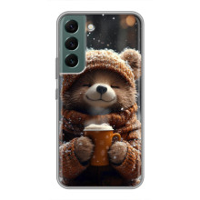 Друкований чохол 'Звірята з кавою' для Samsung Galaxy S22 Plus – Мішка з кавою