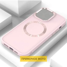 TPU чохол Bonbon Metal Style with MagSafe для Samsung Galaxy S22 Ultra – Рожевий