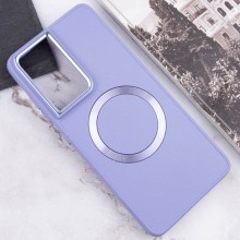 TPU чехол Bonbon Metal Style with MagSafe для Samsung Galaxy S22 Ultra – Сиреневый