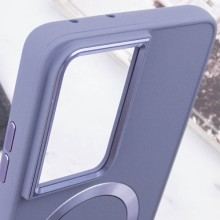TPU чехол Bonbon Metal Style with MagSafe для Samsung Galaxy S22 Ultra – Серый