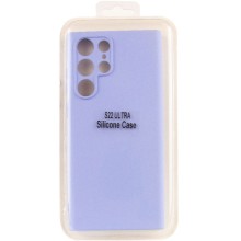 Чохол Silicone Cover Lakshmi Full Camera (A) для Samsung Galaxy S22 Ultra – Бузковий