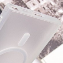 Чохол TPU Lyon frosted with MagSafe для Samsung Galaxy S22 Ultra – White