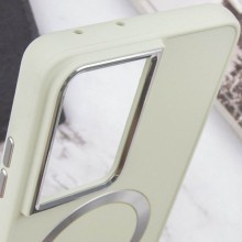 TPU чехол Bonbon Metal Style with MagSafe для Samsung Galaxy S22 Ultra – Белый