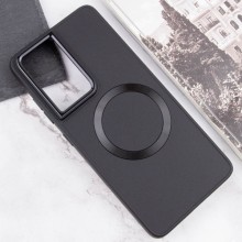 TPU чохол Bonbon Metal Style with MagSafe для Samsung Galaxy S22 Ultra – Чорний