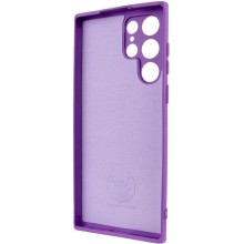 Чохол Silicone Cover Lakshmi Full Camera (A) для Samsung Galaxy S22 Ultra – Фіолетовий