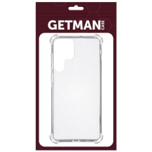 TPU чохол GETMAN Ease logo посилені кути для Samsung Galaxy S22 Ultra – Прозорий