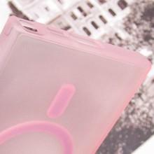 Чехол TPU Lyon frosted with MagSafe для Samsung Galaxy S22 Ultra – Розовый