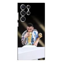 Чехлы Лео Месси Аргентина для Samsung Galaxy S22 Ultra (Кубок Мира)