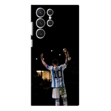 Чехлы Лео Месси Аргентина для Samsung Galaxy S22 Ultra (Лео Чемпион)