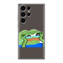 Чехлы с картинкой  Жаба Мем на Samsung Galaxy S22 Ultra – Плач лягушки