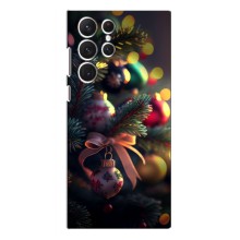 Чехлы на Новый Год Samsung Galaxy S22 Ultra – Красивая елочка