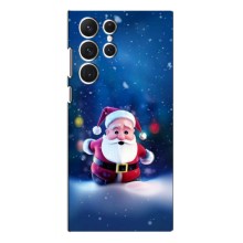 Чехлы на Новый Год Samsung Galaxy S22 Ultra (Маленький Дед Мороз)