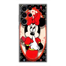 Чехол Disney Mouse Samsung Galaxy S22 Ultra (PREMIUMPrint) (Минни Маус ЛВ)