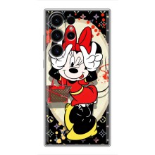 Чехол Disney Mouse Samsung Galaxy S22 Ultra (PREMIUMPrint) (Минни peace)