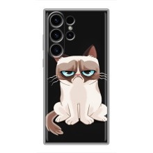 Чехол с принтом для Samsung Galaxy S22 Ultra (AlphaPrint) Модные коты – Грустный кот