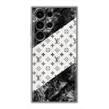 Чехол Стиль Louis Vuitton на Samsung Galaxy S22 Ultra (LV на белом)