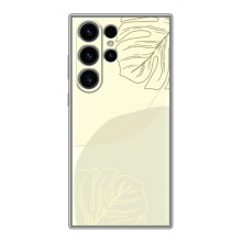 Чехол цветочный дизайн для Samsung Galaxy S22 Ultra – Зелёный фон